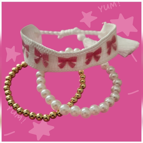 Breast Cancer Awareness 🎀 Set of 6 Bracelets NEW IN PACKAGE - Picture 8 of 8